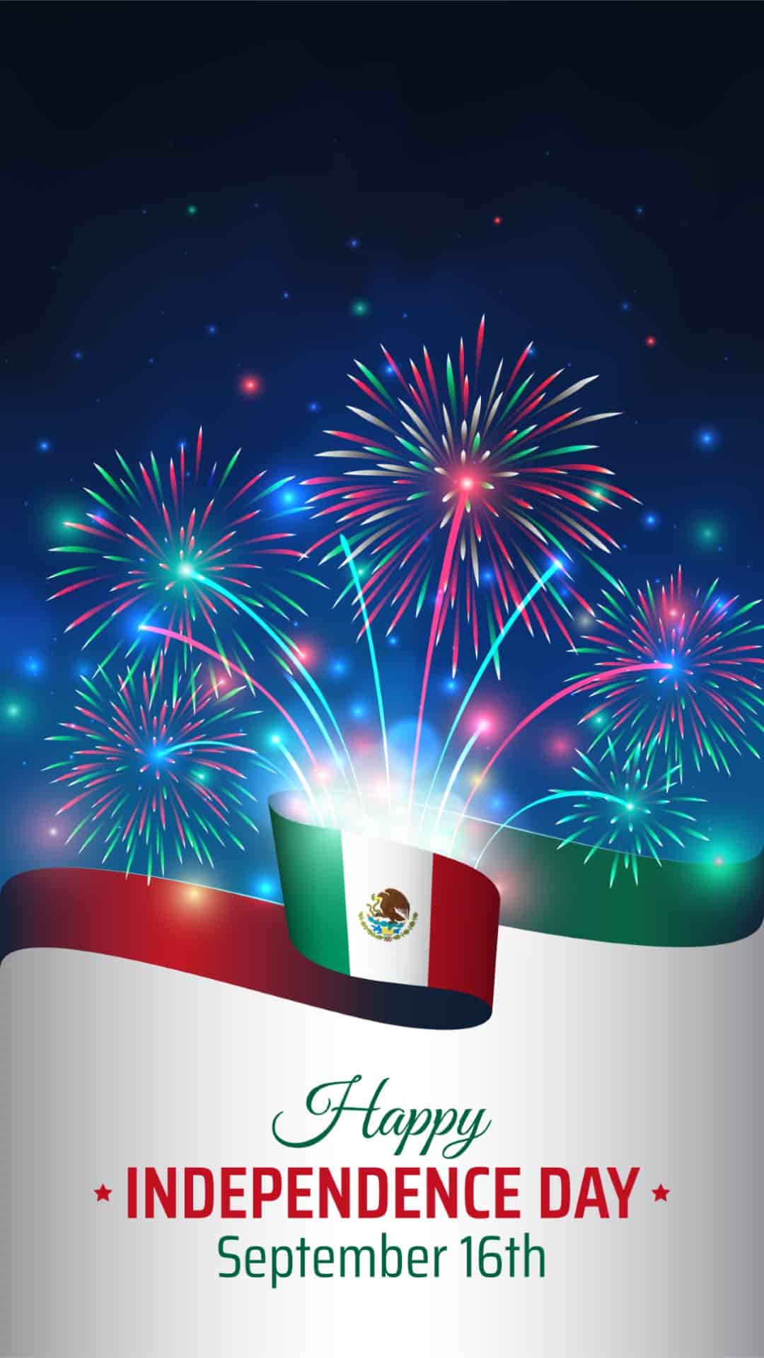 Tarjeta del día de la independencia de México creada con Promeo