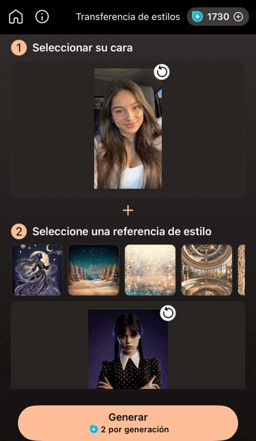 Crea tu atuendo gótico con Transferencia de Estilos de PhotoDirector