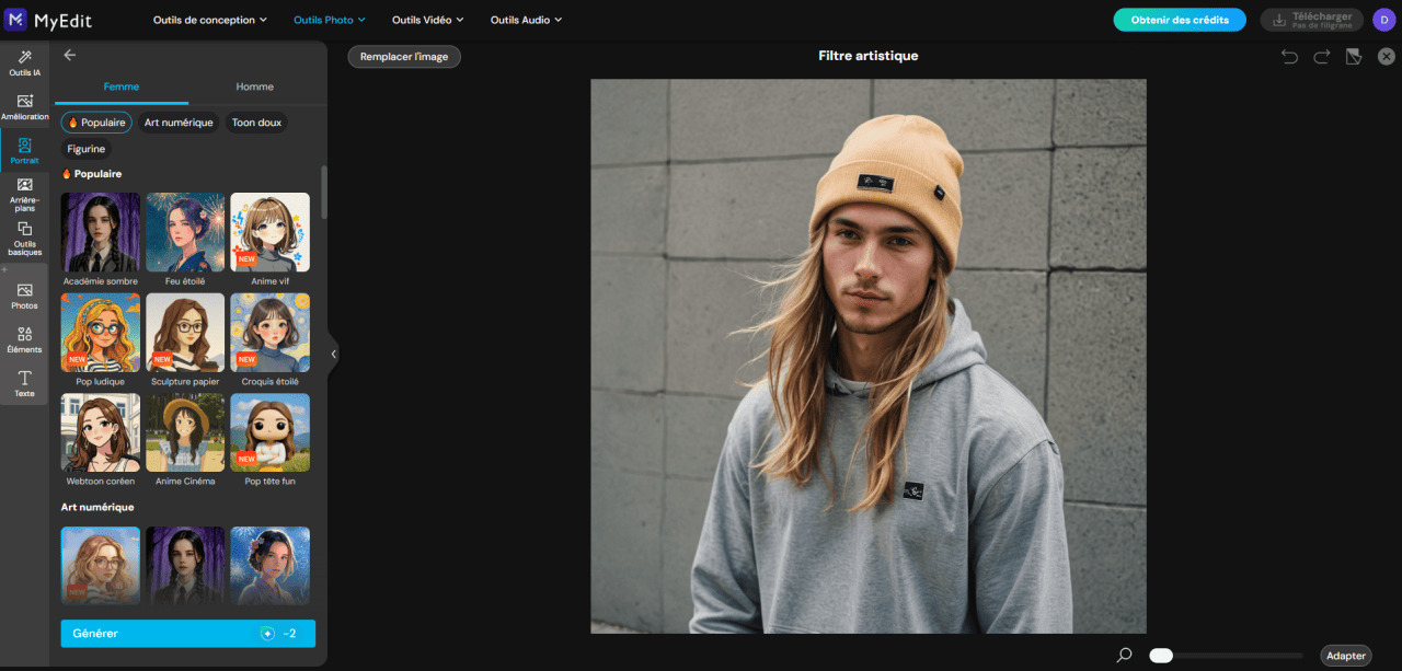 Comment générer des images avec MyEdit