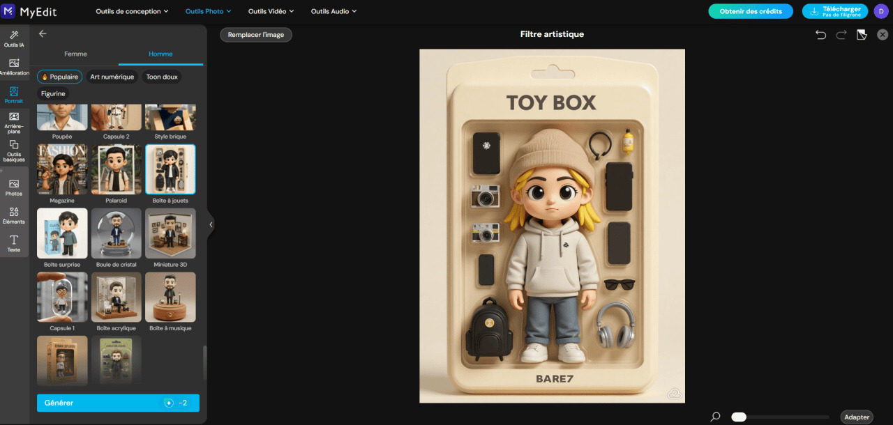 Comment générer des images avec MyEdit