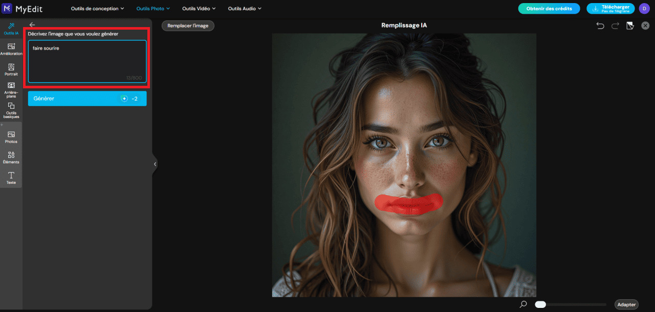 Comment générer des images avec MyEdit