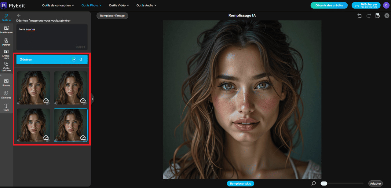 Comment générer des images avec MyEdit