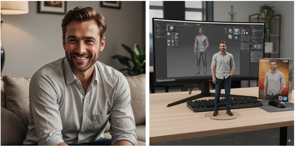 probar diferen outfits con Nano Banana