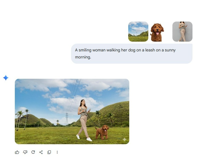 Nano Banana Beispiel UI