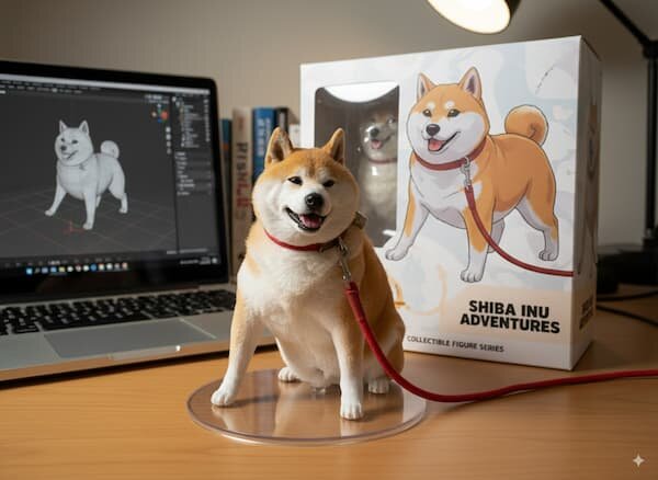 Google AI Studioを使って3Dモデリングを作成した完成図