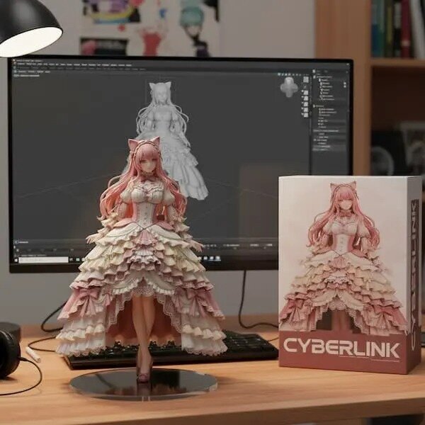 完成例:「3Dモデリング」画像生成
