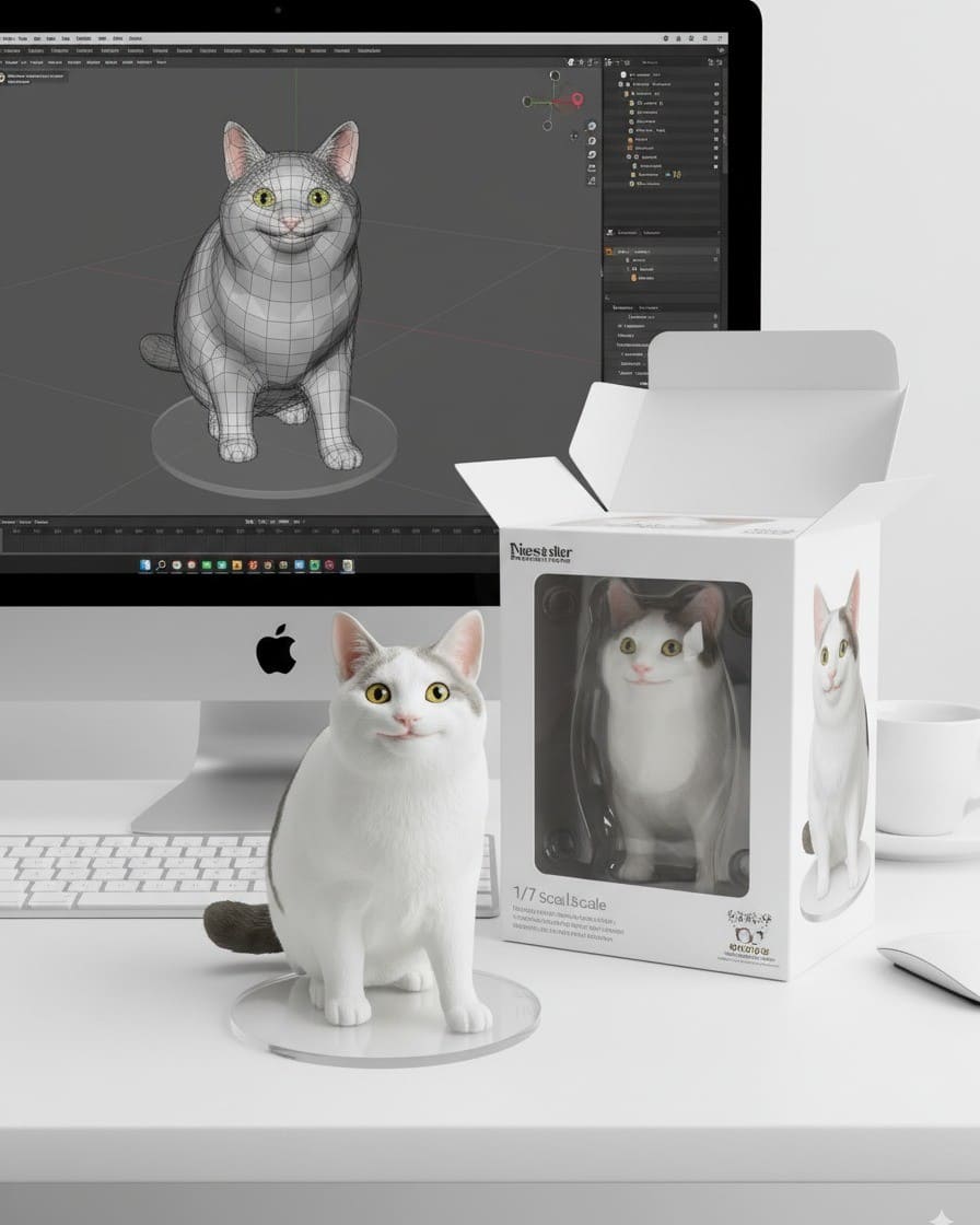 Gemini公仔生成迷因範例