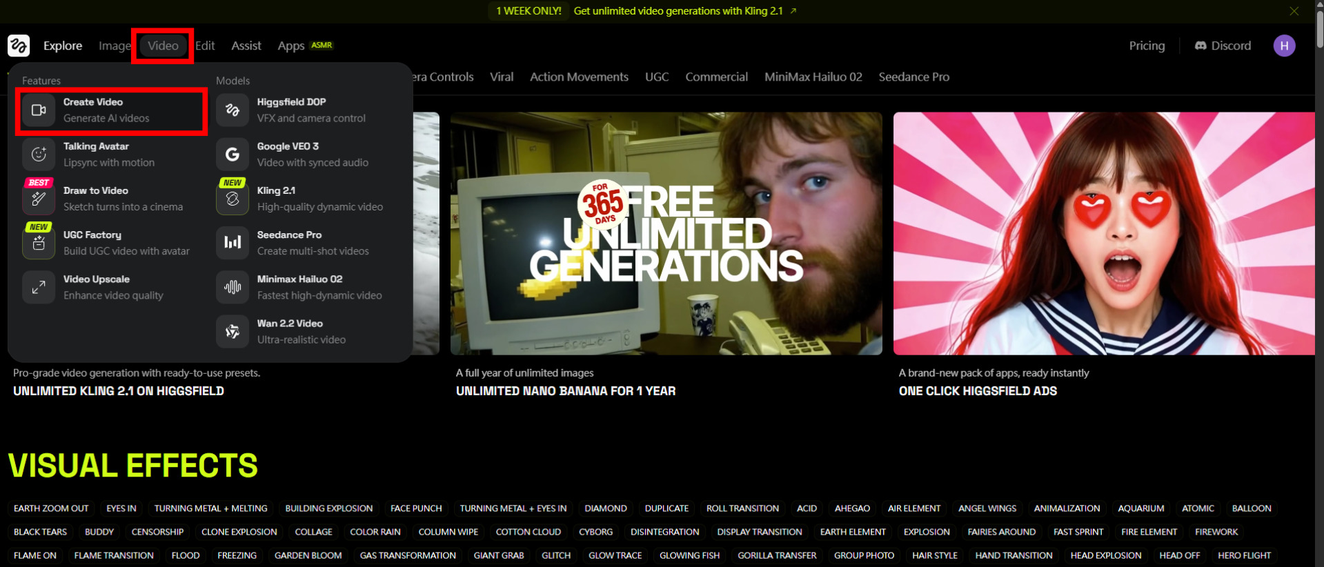 Higgsfield AI影片生成教學