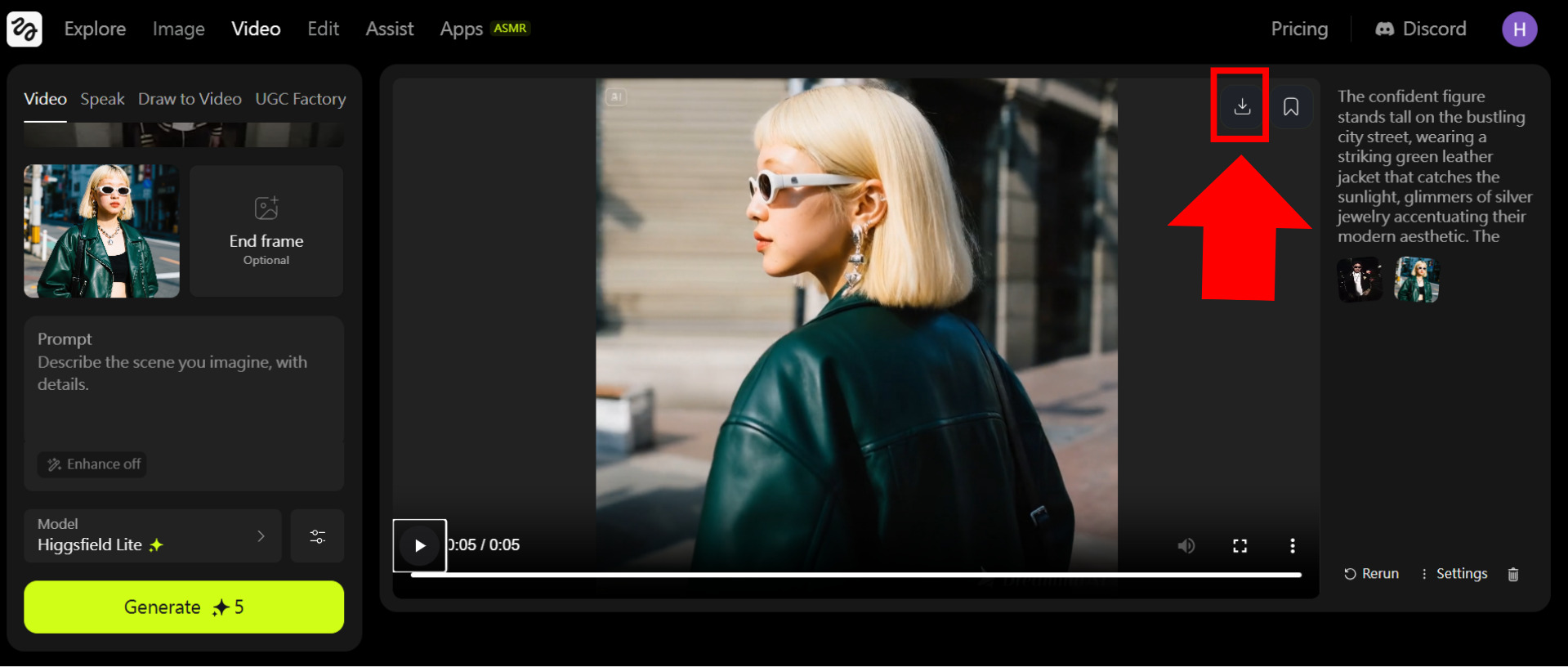 Higgsfield AI影片生成教學