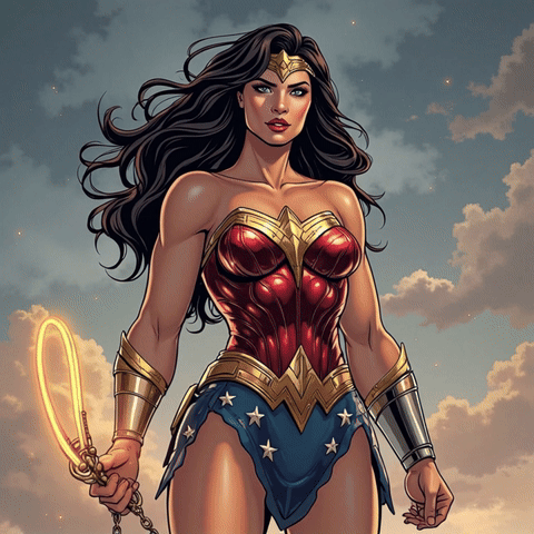 Wonder Woman après animation IA