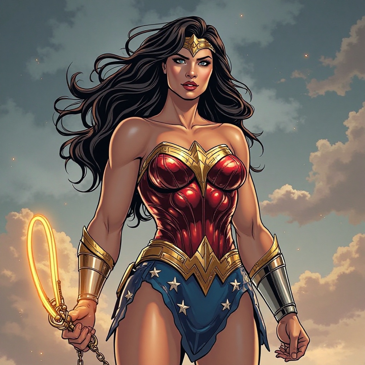 Wonder Woman avant animation IA