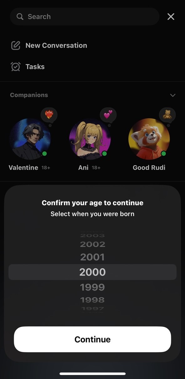 Beginne eine Unterhaltung mit Grok Valentine