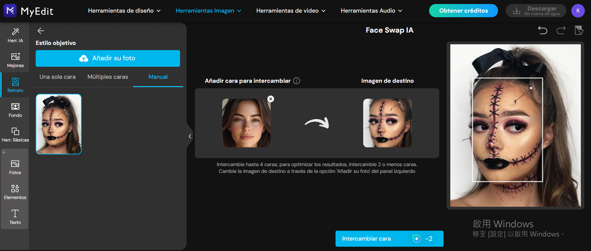 editar tu foto para Halloween online