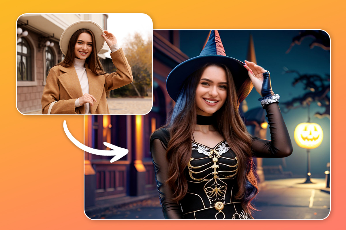 El mejor editor de fotos de Halloween online: Crea imágenes con IA