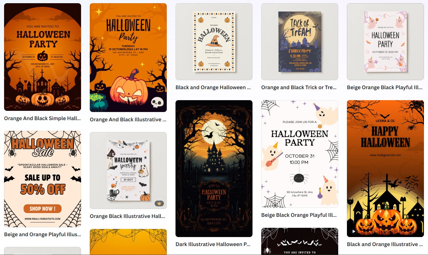 Canva: Para plantillas y diseños rápidos de Halloween