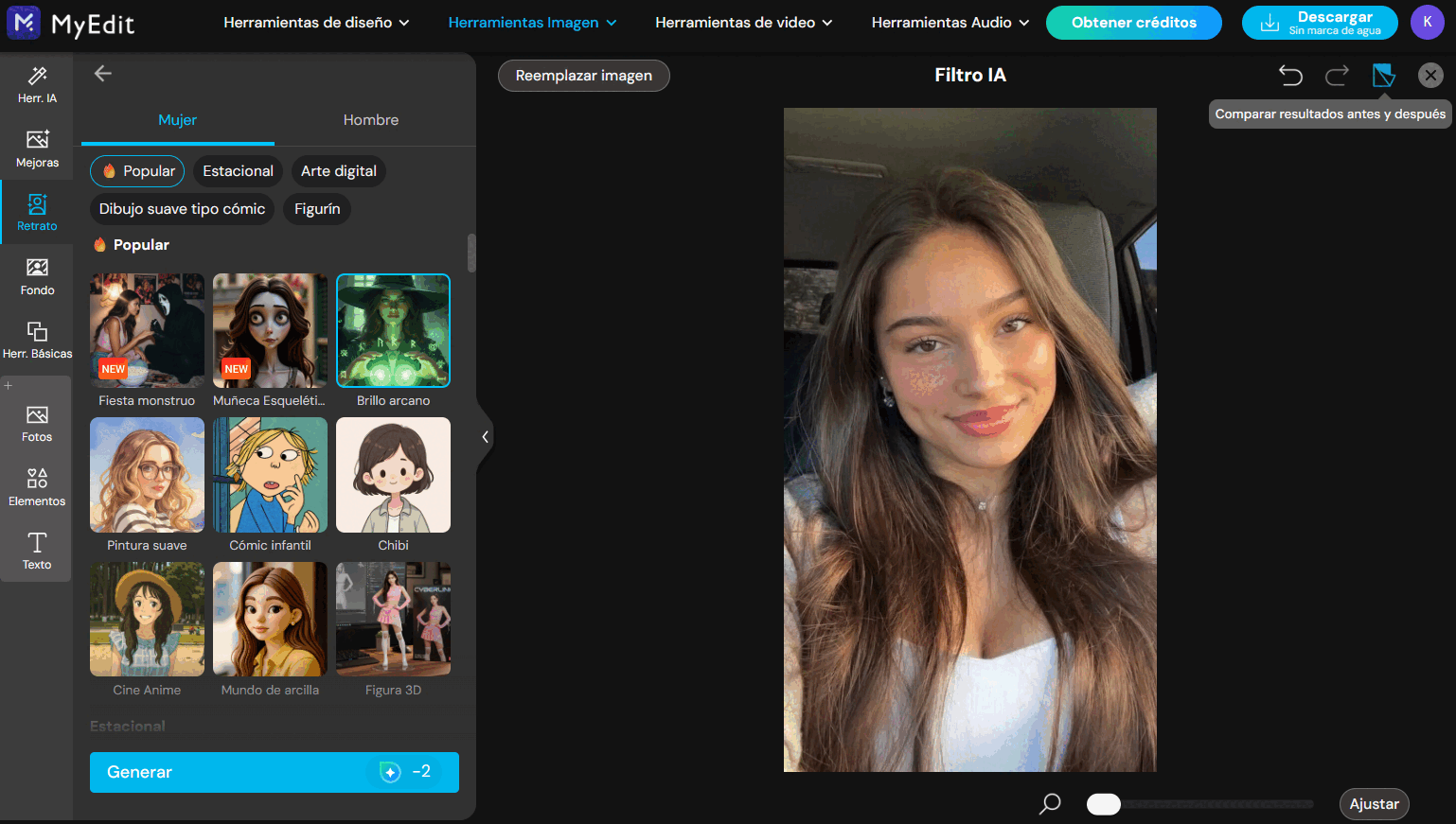 Editar tu foto para Halloween online