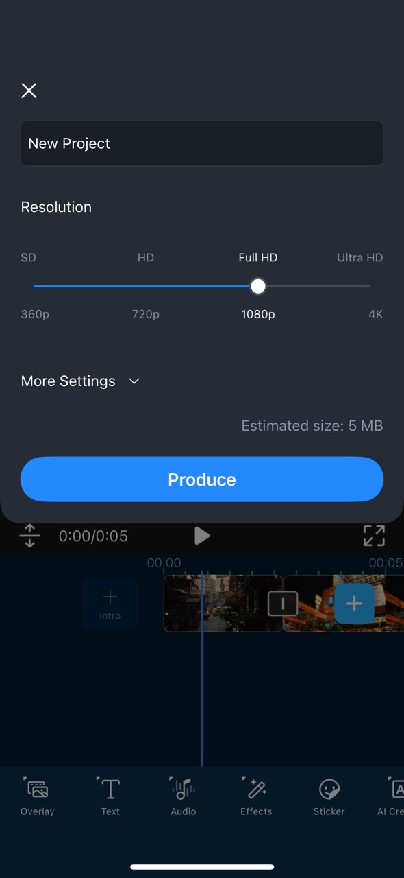 PowerDirector App Resize TikTok Export MP4