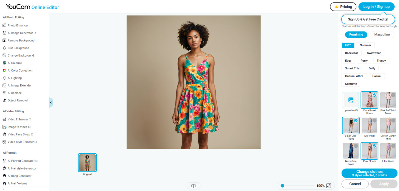 YouCam AI Clothes Changer