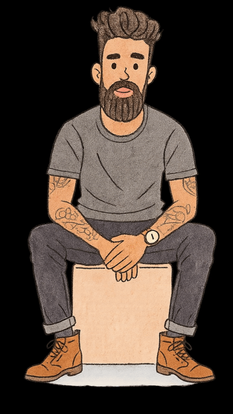 Charlie and Lola character after Hugging animation