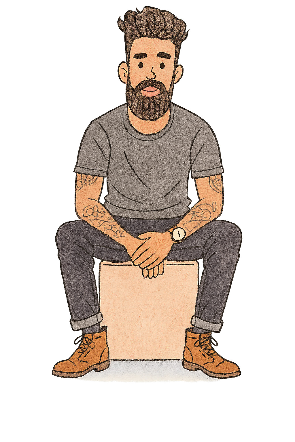 Charlie and Lola character before animation