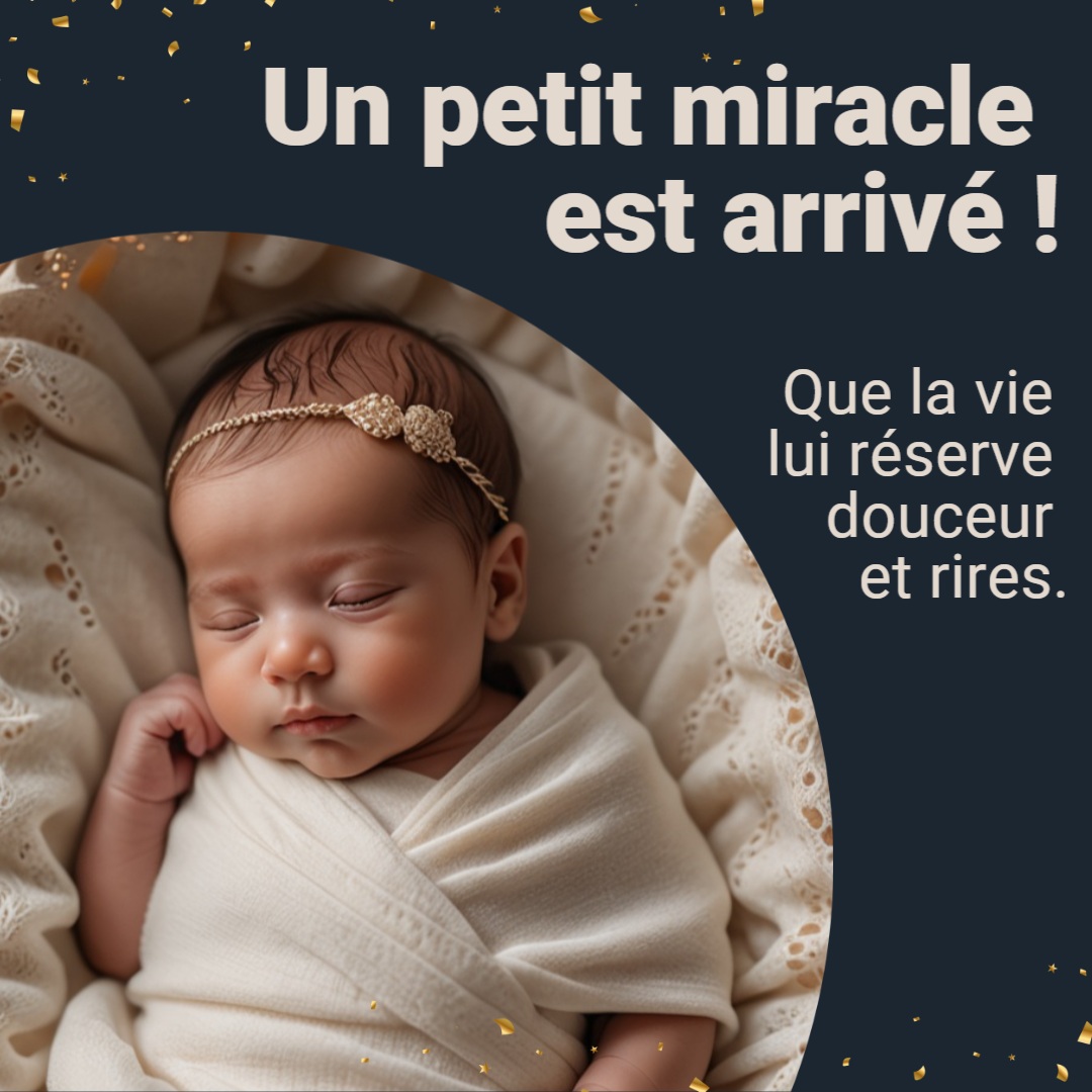 Message de naissance original