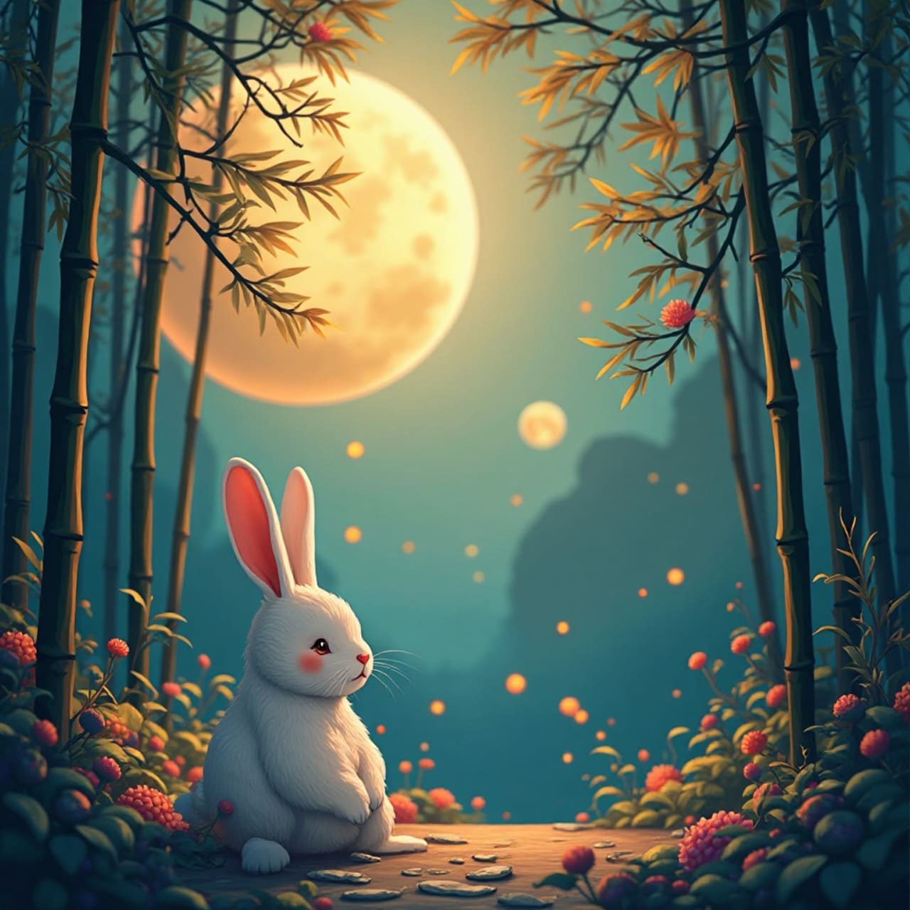 中秋節祝福圖案