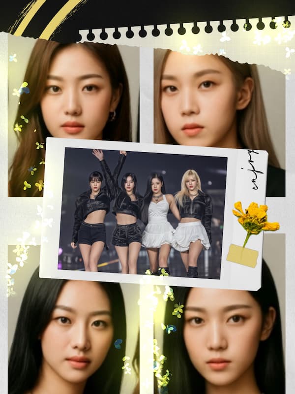 アー写でコラージュサンプル