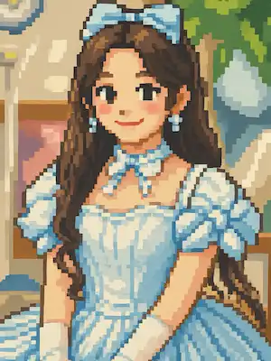 ピクセルアート風画像加工完成図