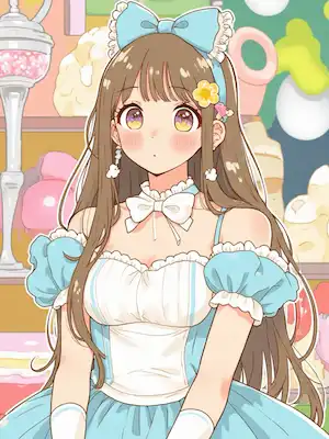 少女アニメ風画像加工完成図