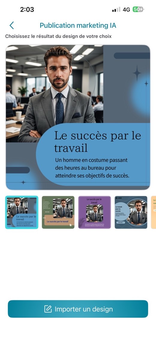 Créer une image avec citation argent - Etape 1