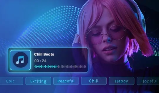 PowerDirector AI Music Generator Royalty-Free Professional Sound Design