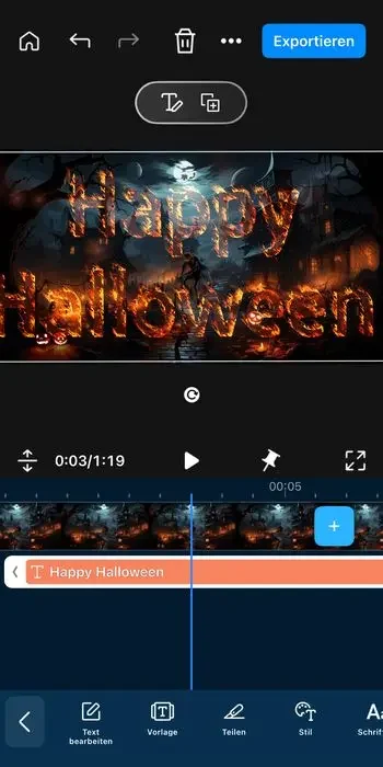 Verschiedene stimmungsvolle Schriftarten für Halloween-Videos