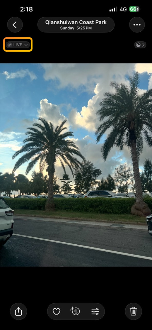 Tun live photos to videos Iphone