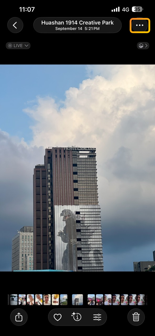 Tun live photos to videos Iphone