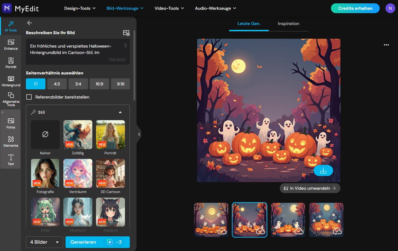 MyEdit - Halloween-Sprüche gestalten