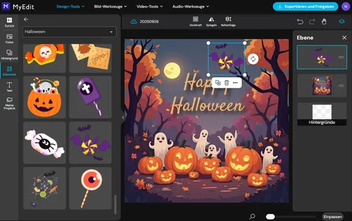 MyEdit - Halloween-Sprüche gestalten