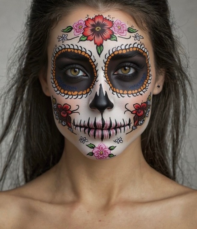 Easy Catrina Makeup