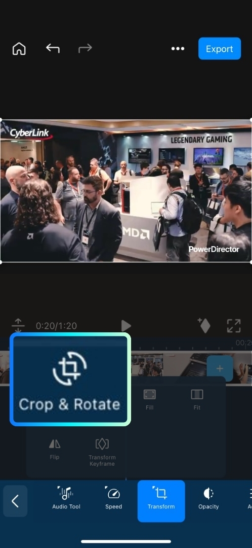 How to Make 5120x1080 Videos For Instagram Step 2