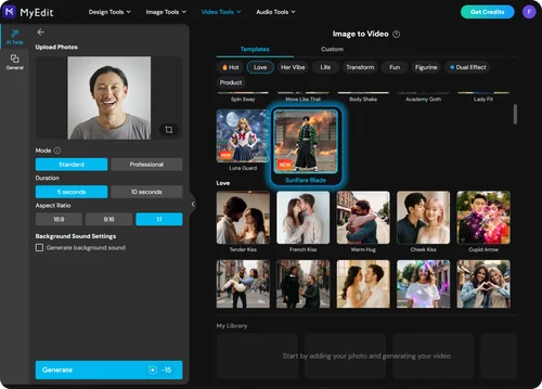 MyEdit - Demon Slayer Videos generieren mit KI