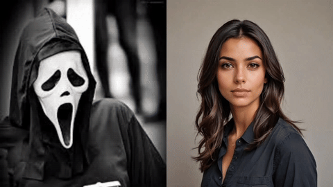 Hug my younger self trend using image to video animation with MyEdit