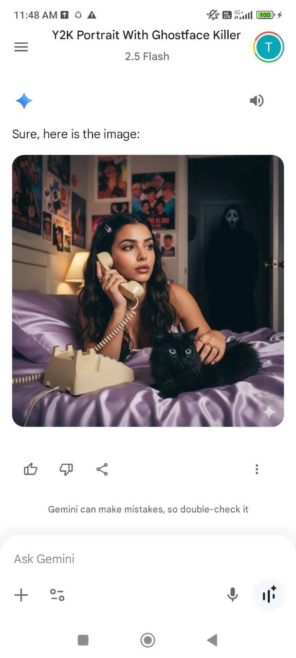 Gemini Ghostface AI example result