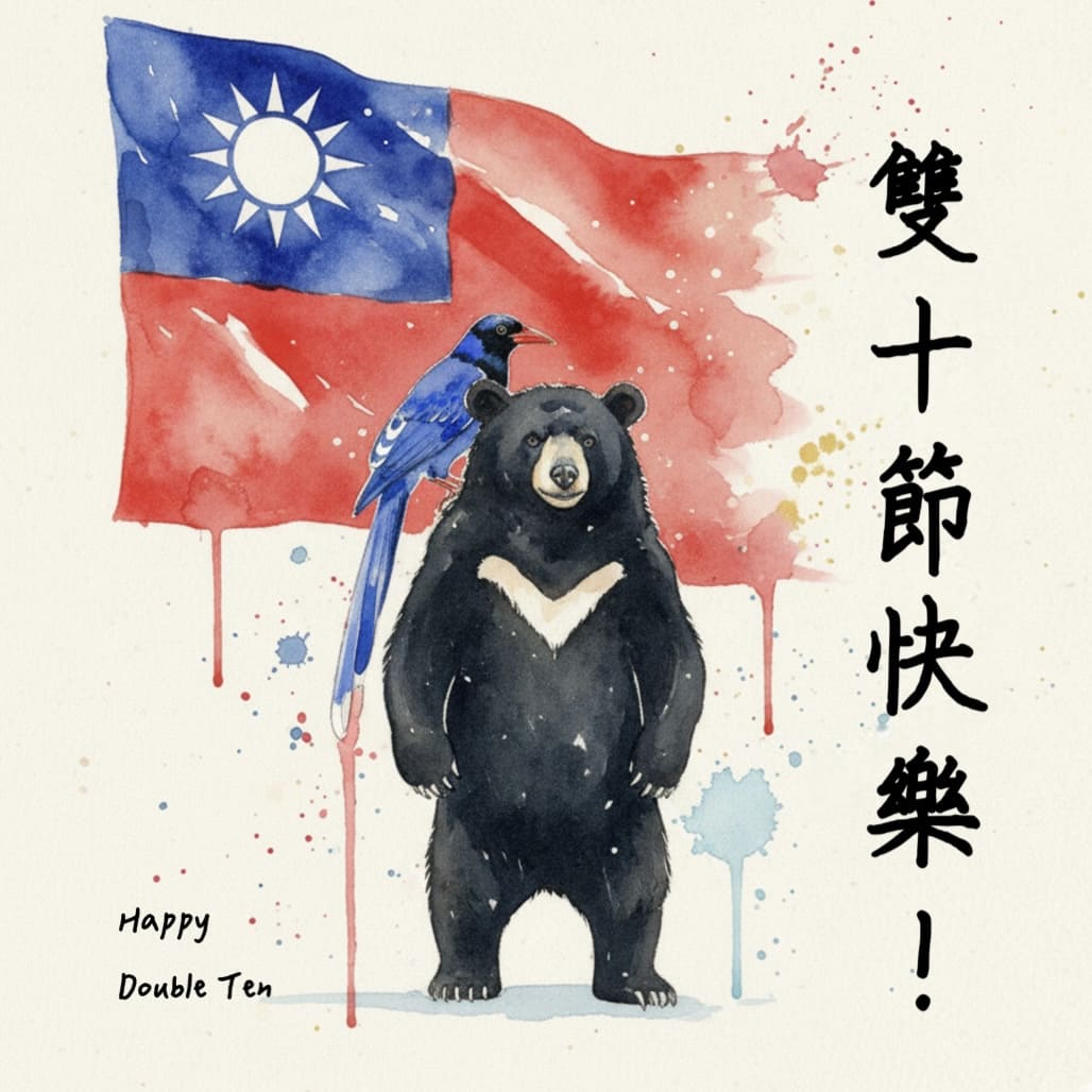 雙十國慶早安圖/祝福圖