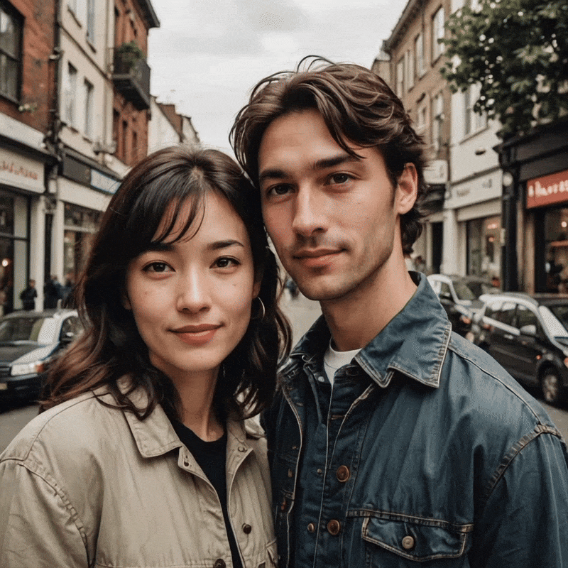 Bilder mit MyEdit animieren - Bild-zu-Video-Vorlage Wangenkuss