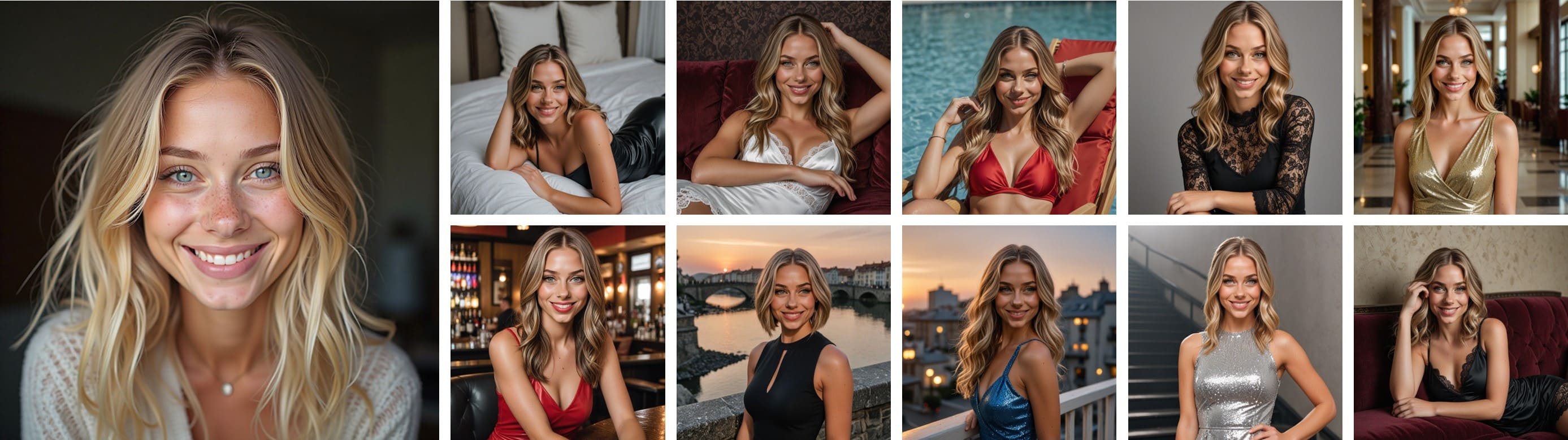 Réutiliser le visage d'une influenceuse virtuelle sexy avec MyEdit