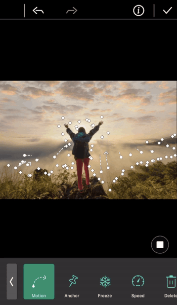 Use the best photo editor app PhotoDirector Mobile to add animation to your photos