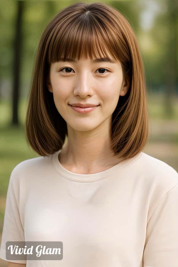 内巻きボブ加工サンプル