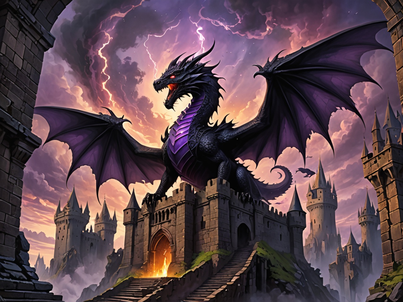 7 Best AI Dragon Ideas - Dark Shadow Dragon