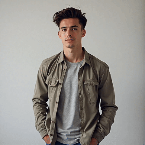 Portrait après la transformation de tenue avec le modèle Gentle Fit