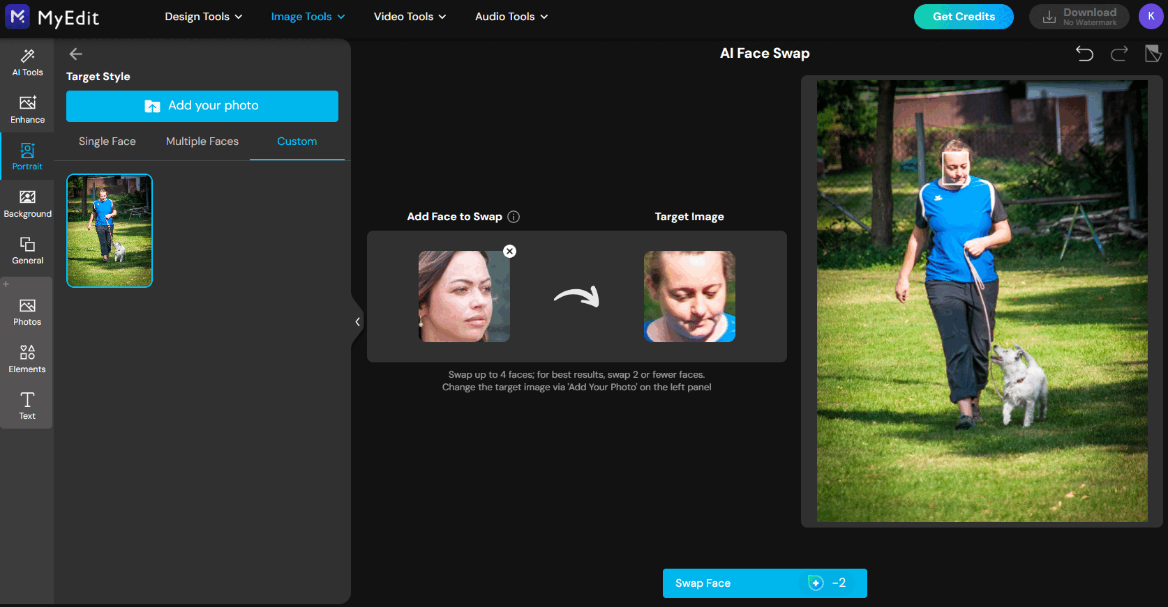 AI Random Pet Sitter Using MyEdit