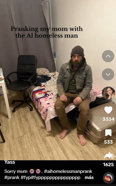 AI Homeless Man Trend